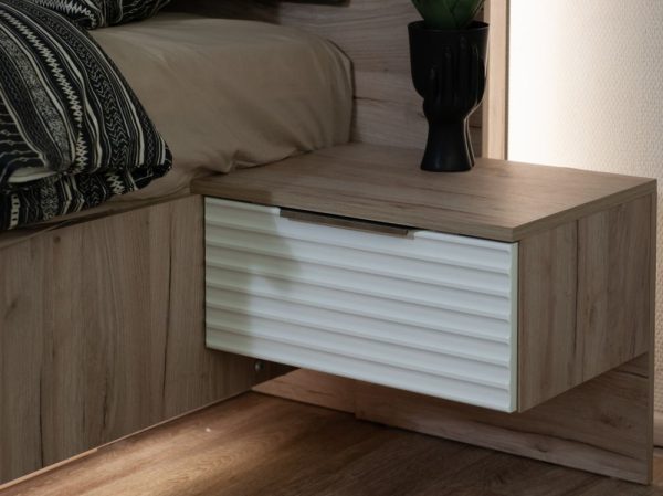 Спальня «Джулия» 3 дв шк, Крафт серый/белый глянец — изображение 4