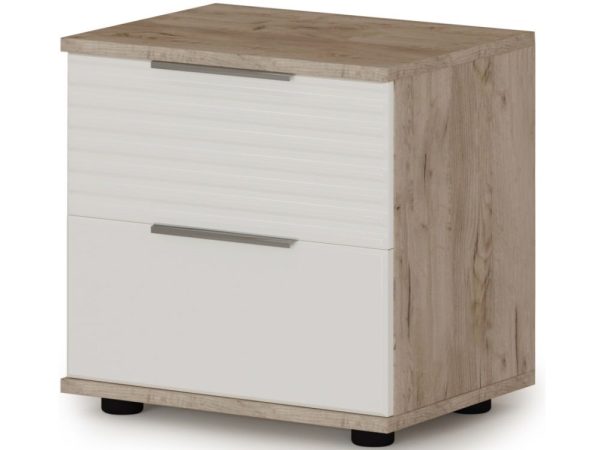 Крафт серый/белый глянец