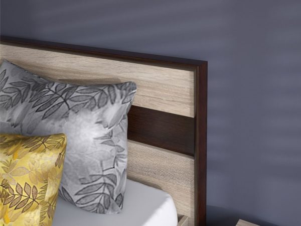 Кровать «Эшли» 140*200 (без ламелей), Венге/сонома — изображение 5