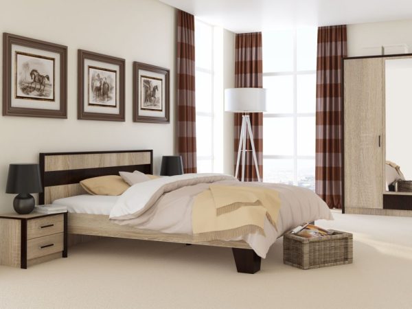 Eshli-Spalnya-4_kh-dv-shkaf_1 Венге/сонома