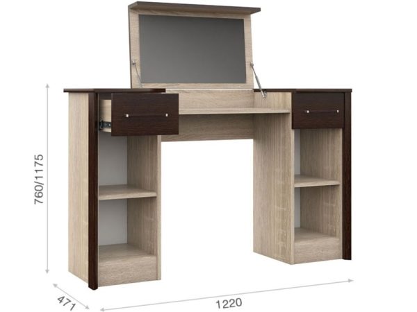 Eshli-Stol-tualetnyy_1 Стол «Эшли», Венге/сонома — изображение 3