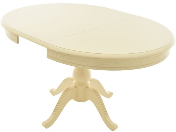 Обеденная группа (Стол Фабрицио-1 D100 и 4 стула Бурбон), слоновая кость — изображение 4