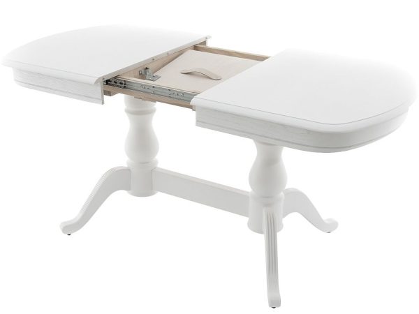 Стол «Фабрицио-2м» (мыло) 120x80, белая эмаль — изображение 3