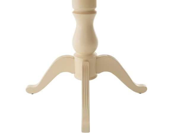 Стол «Фабрицио 1» GLASS (D 1000), слоновая кость — изображение 4