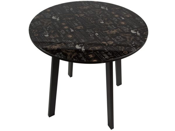 Fild_-Kofe-KHaus_-chernyy_1 Обеденная группа (Стол Филд и 2 стула Неаполь), Экотек красный — изображение 3