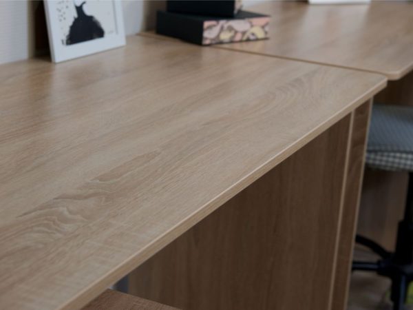 Стол «Гарвард» 120 1д1ящ, Дуб сонома/Белый — изображение 5