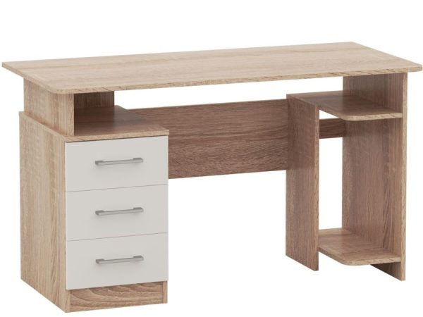 Дуб сонома/Белый