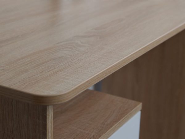 Стол «Гарвард» 130 3ящ, Дуб сонома/Белый — изображение 5