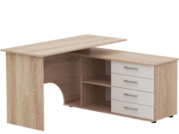 Дуб сонома/белый