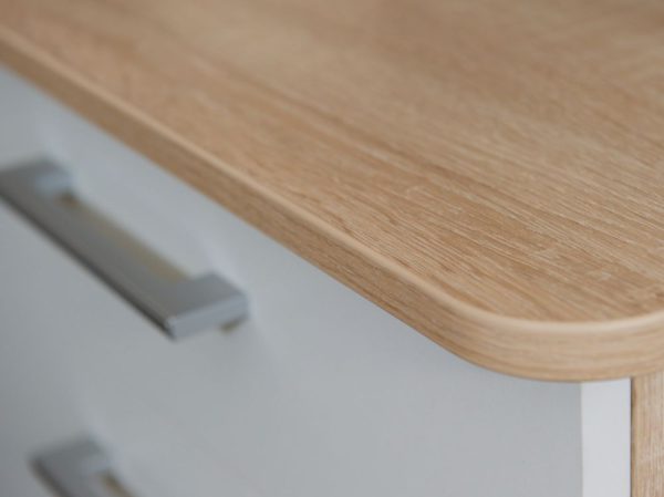 Стол «Гарвард» ПР 130х120, Дуб сонома/белый — изображение 4