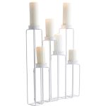 Подсвечник Wire, коллекция "Провода" 85*70*15, Сталь, Белый — изображение 5