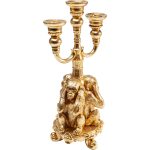 Канделябр Monkey, коллекция "Обезьяна" 23*46*18, Полирезин, Золотой — изображение 5