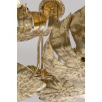 Люстра Monstera, коллекция "Монстера" 85*50*85, Сталь, Золотой — изображение 5