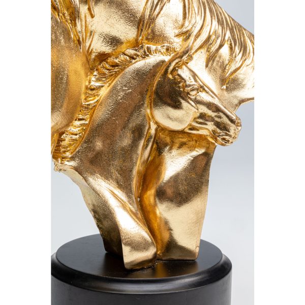 Статуэтка Horse, коллекция "Лошадь" 24*29*16, Полирезин, Золотой — изображение 5