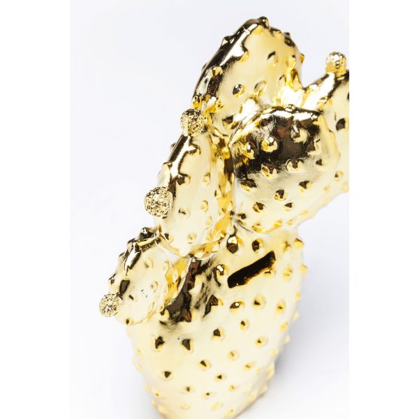 Копилка Cactus, коллекция "Кактус" 20*22*7, Полирезин, Золотой — изображение 5