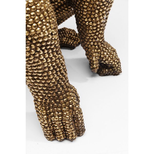 Фигура декоративная Shiny Gorilla, коллекция "Блестящая горилла" 50*80*47, Полирезин, Золотой — изображение 5