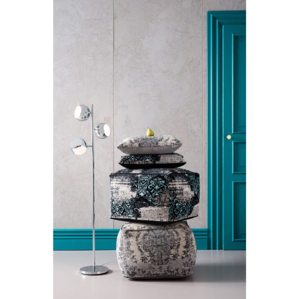 Торшер Calotta, коллекция "Калотта" 40*151*26, Сталь, Серебряный — изображение 5