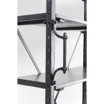 Стеллаж Library, коллекция "Библиотека" 112*201*61, Сталь, Черный — изображение 5