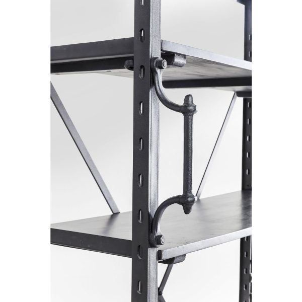 Стеллаж Library, коллекция "Библиотека" 112*201*61, Сталь, Черный — изображение 5