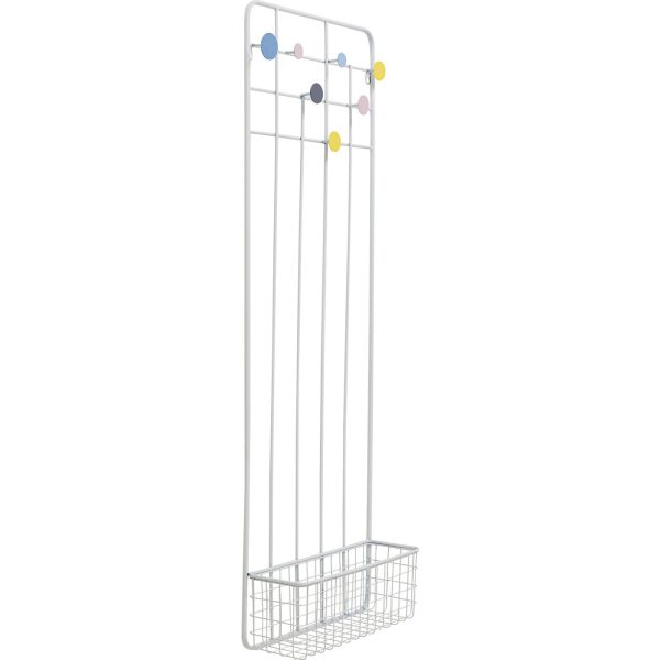 Вешалка настенная Derry, коллекция "Дерри" 41*122*14, Сталь, Белый — изображение 5