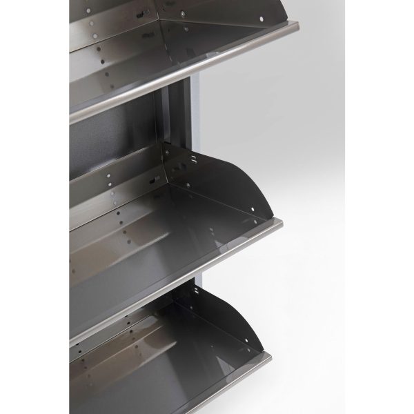 Шкаф для обуви Caruso, коллекция "Карузо" 50*170*14, Сталь, Серебряный — изображение 5