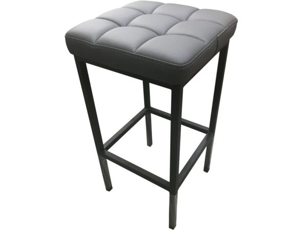 Обеденная группа (Консоль барная и 2 стула Камелот), кожзам Темно-серый — изображение 5