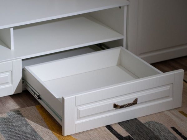 Гостиная «Лацио» со шкафом, Белый/Белое дерево — изображение 5