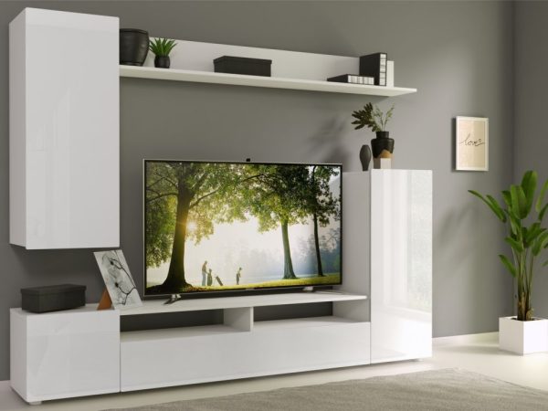 Белый/белый глянец