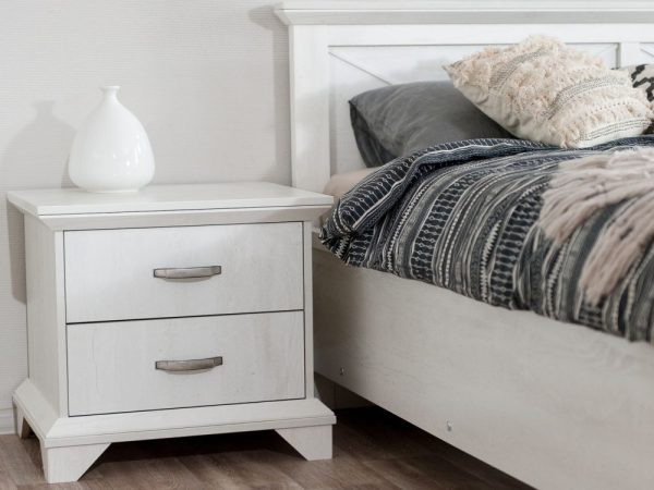 Тумба «Лорена» 2ящ, Бетон Паин белый — изображение 4