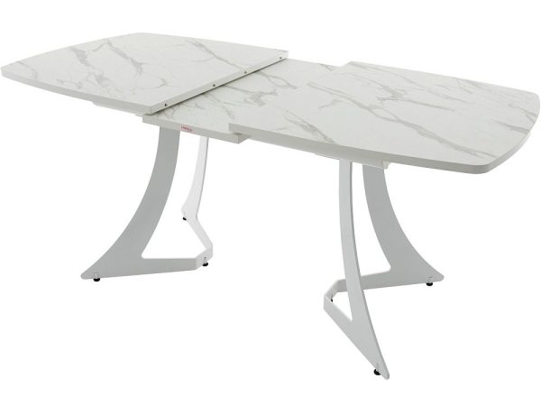 Обеденная группа (Стол Милан ПМ пластик и 4 стула Лофт), белый — изображение 4