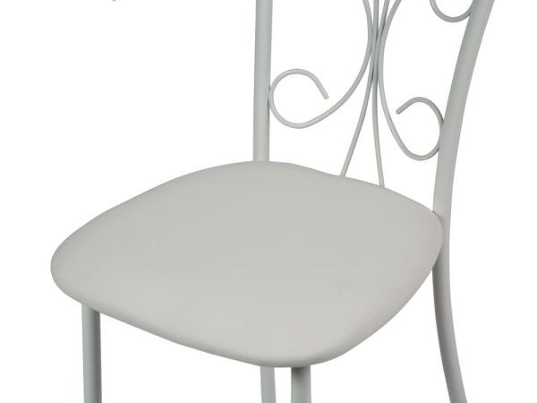 Стул Неаполь ДП2-16, кожзам Линкольн белый, каркас белый матовый — изображение 4