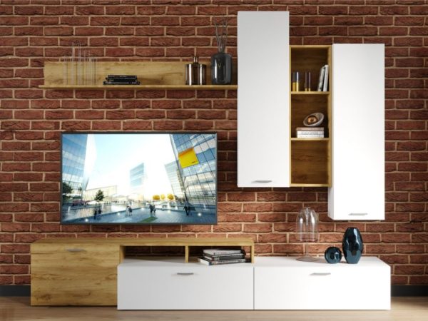 Дуб крафт золотой/белый