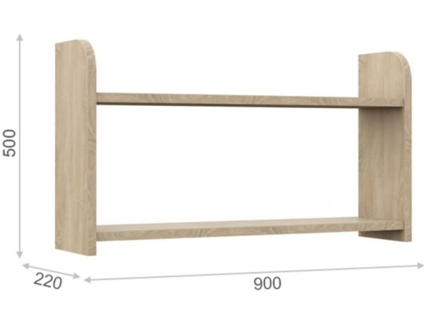 Полка «Валенсия», Дуб сонома — изображение 3