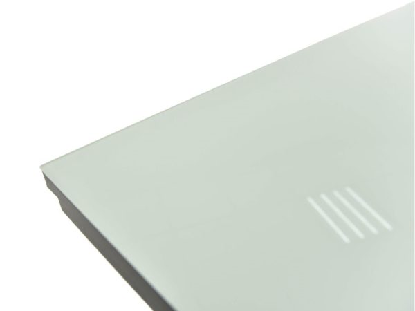 Стол «Римини» стекло белое, каркас черный — изображение 5