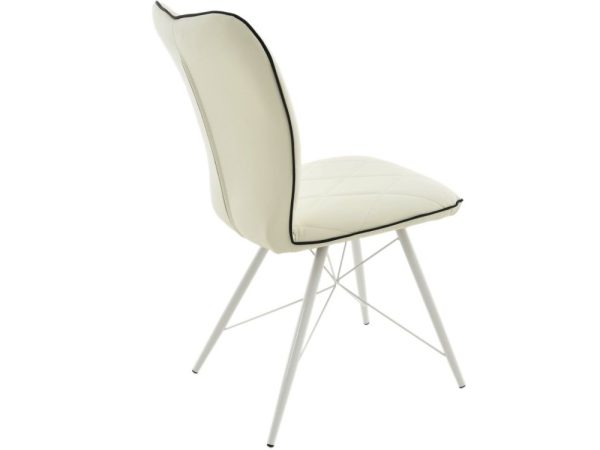 Стул «Риоха» Батлер 08/Нитро блэк, каркас белый — изображение 4