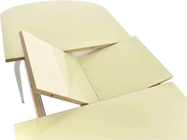 Rivera-steklo-SV_-molochnyy_2 Обеденная группа (Стол Ривьера СВ и 4 стула Асти), бежевый — изображение 5