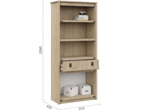 Шкаф «Валенсия» 4д1ящ, Дуб сонома — изображение 4