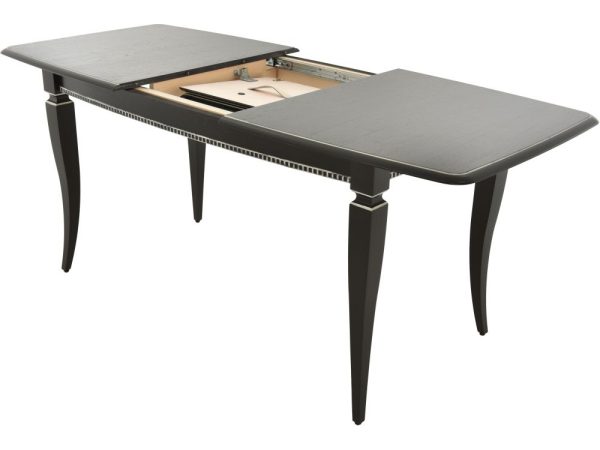 Стол «Сибарит» 140x80, эмаль черная с серебром — изображение 4