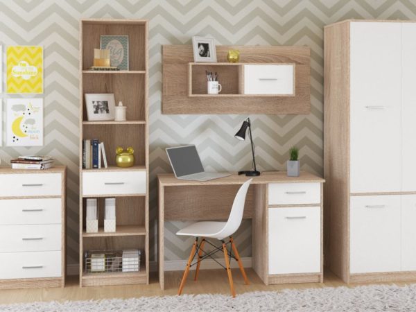 Дуб сонома/белый