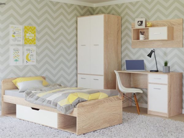 Дуб сонома/белый