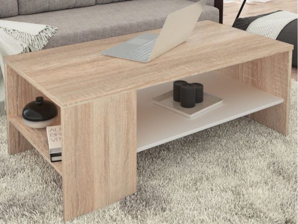 Стол «Стелс» 110, Дуб сонома/белый — изображение 4