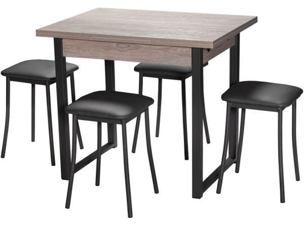 Стол М102 «Алан» ДП1-01-11 900(1200)(1500)*670, ЛДСП:Навара, Н/стола (Графит) — изображение 4