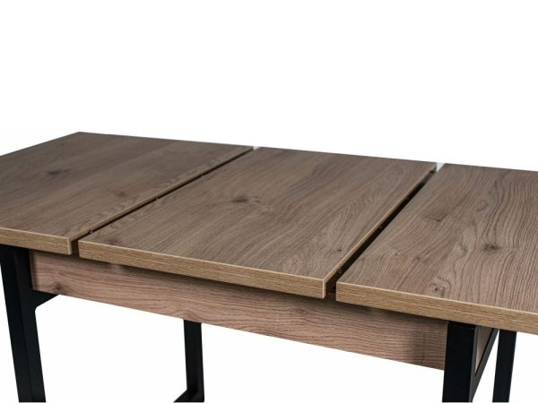 Стол М64 «АРТ» ДП1-02-05 1100(2000)*760 ЛДСП «Эврика», черный матовый — изображение 5