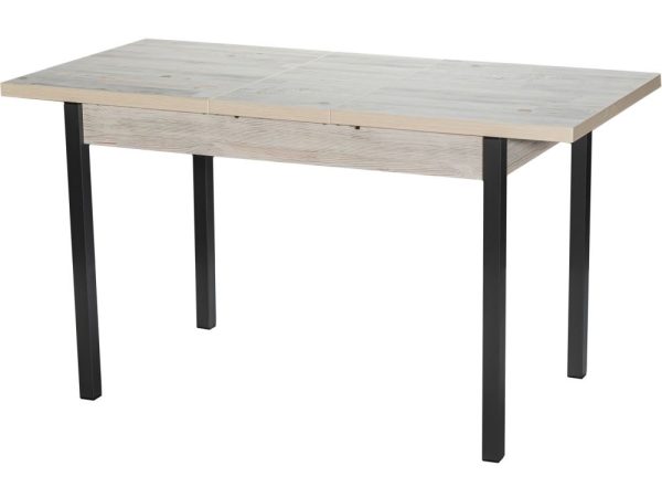 Стол М65 «Денвер» ДП1-01-06 1100(1400)*680 ЛДСП «Наоми», квадратные Графит — изображение 4