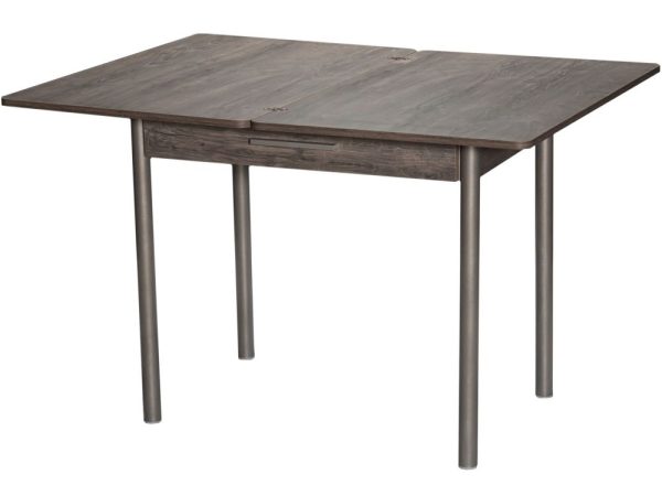 Стол М20 ДП1-02-05 900(1200)*600, ЛДСП:Дуб Рошелье, Н/стола (Графит) — изображение 4