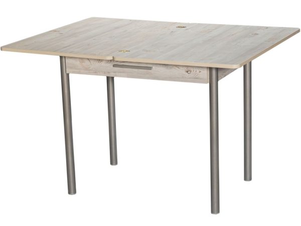 Стол М20 ДП1-02-05 900(1200)*600, ЛДСП:Наоми, Н/стола (Металлик) — изображение 4