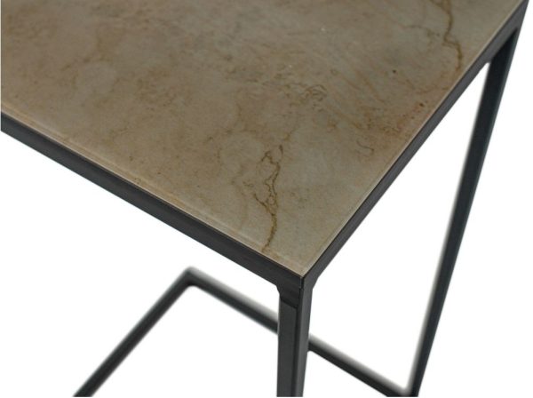 Stol-pridivannyy_3 Стол М86 ДП1-03-04 340*300*610 фотопечать «Камень бежевый», черный матовый — изображение 4