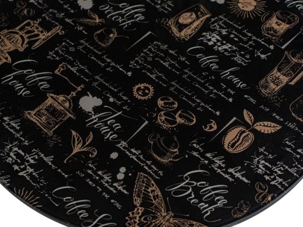 Стол М99 «Филд» ДП1-01-08 D800 со стеклом «Кофе хаус»/«Черный», черный матовый — изображение 5