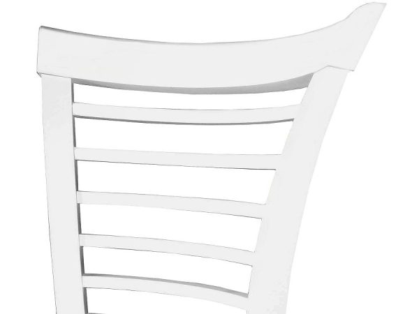 Стул «Бурбон» жесткий, эмаль белая — изображение 4