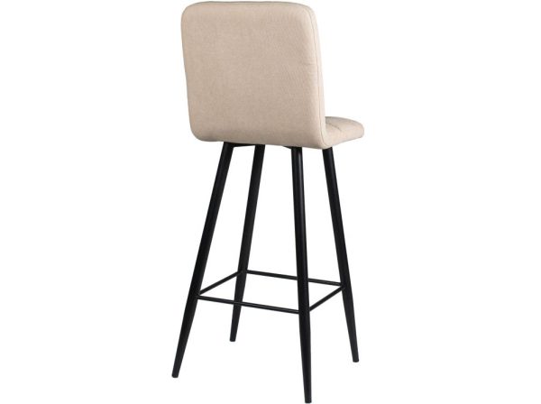 Стул ДП2-08 «Барный» М106 ткань «Канди Крем», каркас черный матовый — изображение 4